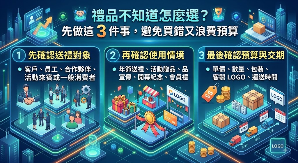 禮品不知道怎麼選?從需求、預算到客製一次掌握挑選重點